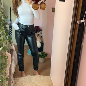 Black Leather Cigarette Pants✨